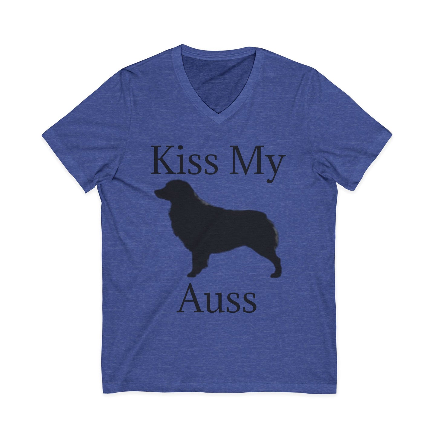 Kiss My Auss Unisex Short Sleeve V-Neck Tee