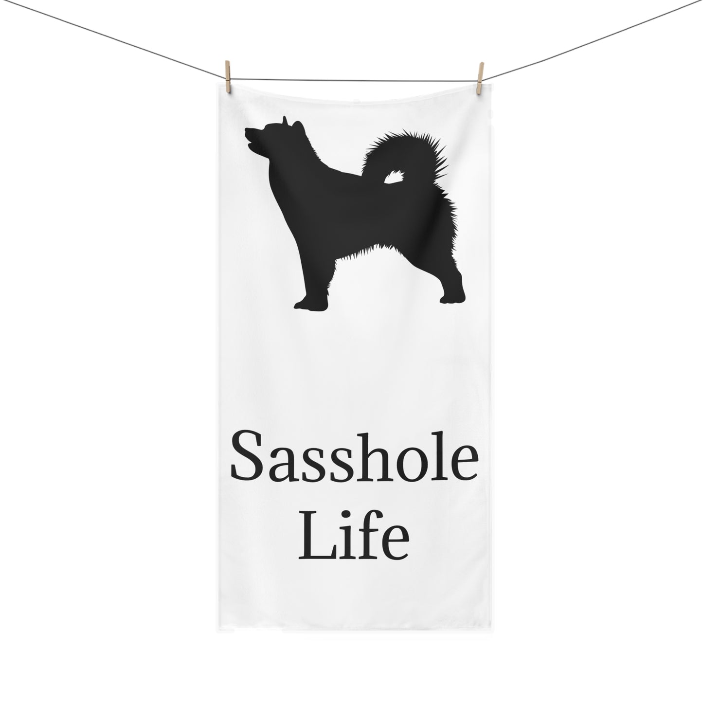 Sasshole Life Mink-Cotton  Beach Towel
