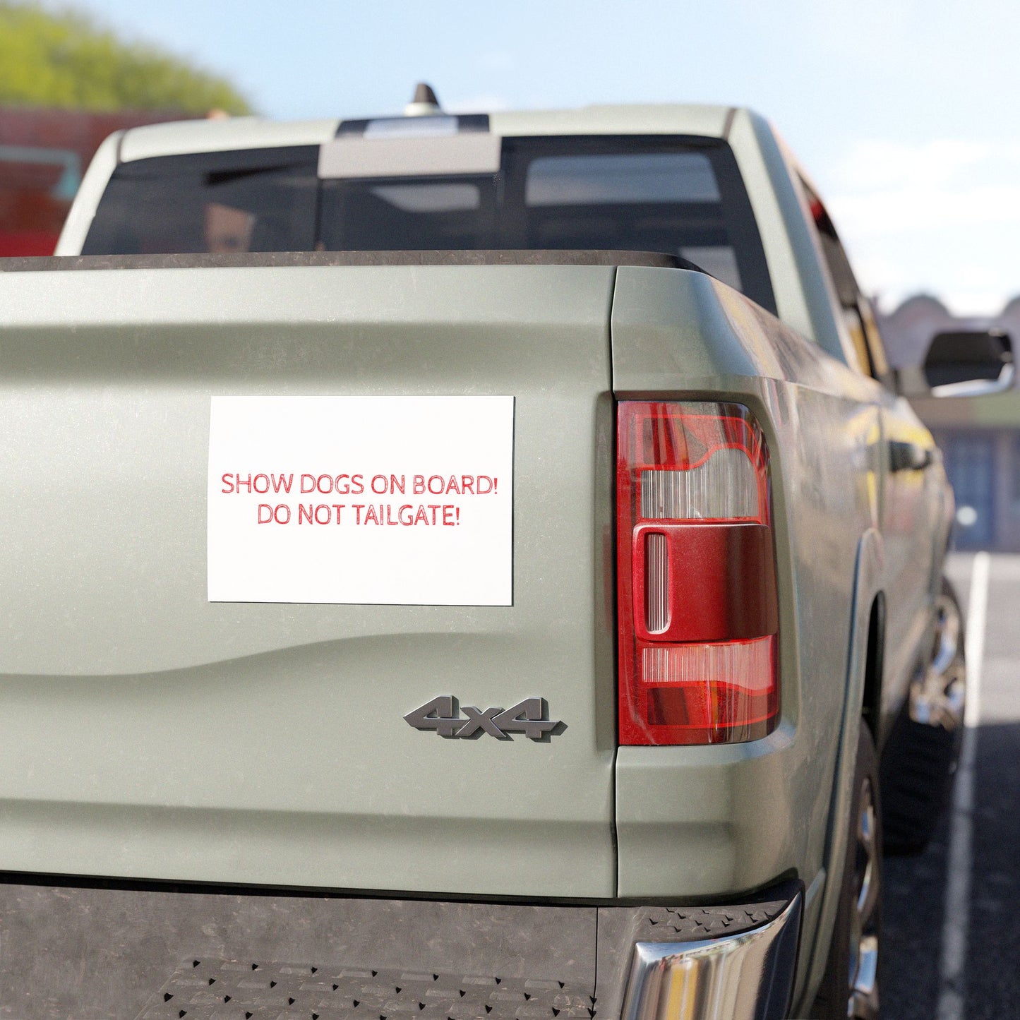 Show Dogs On Board Indoor/Outdoor Magnet