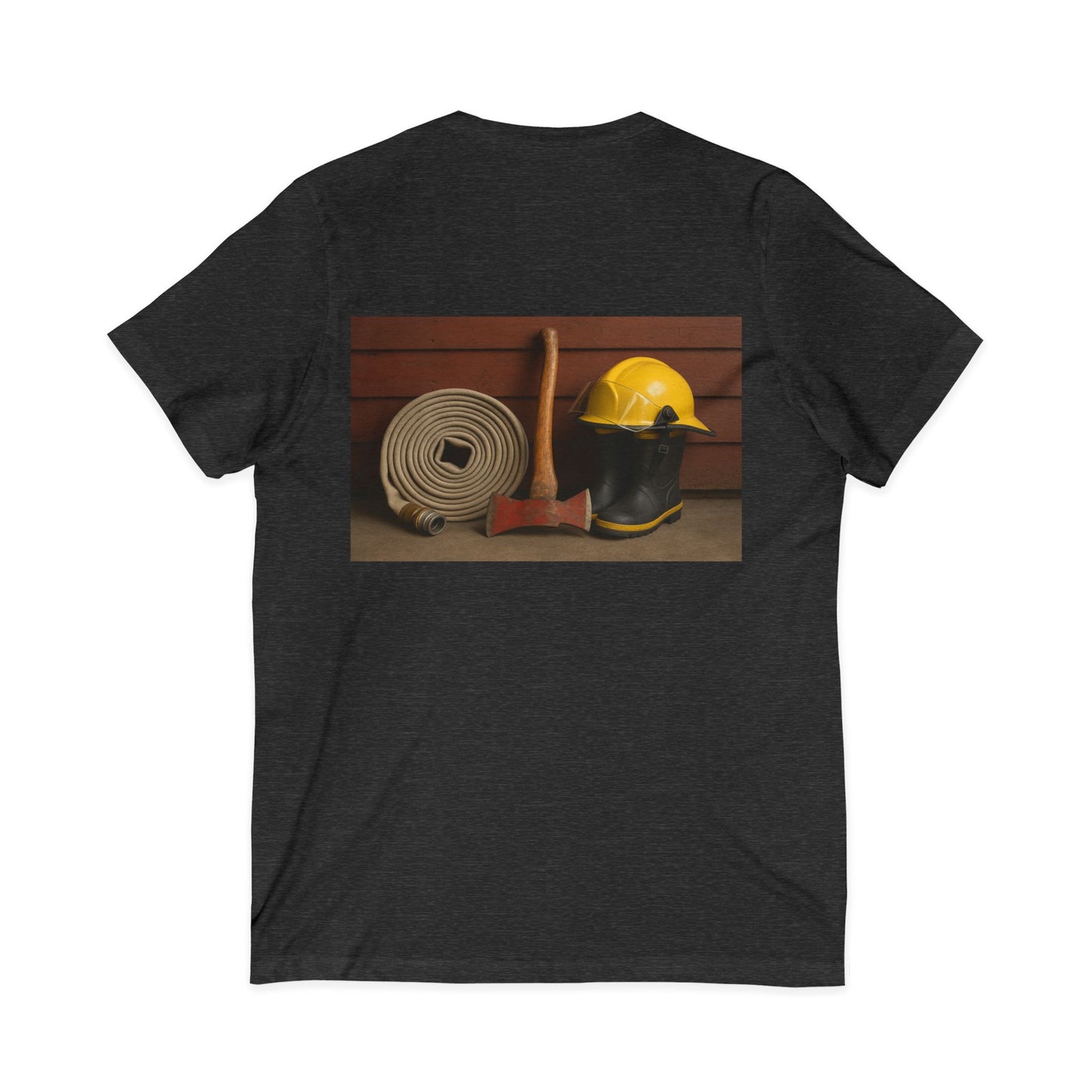 Fire/Rescue Appreciation Unisex Short Sleeve V-Neck Tee