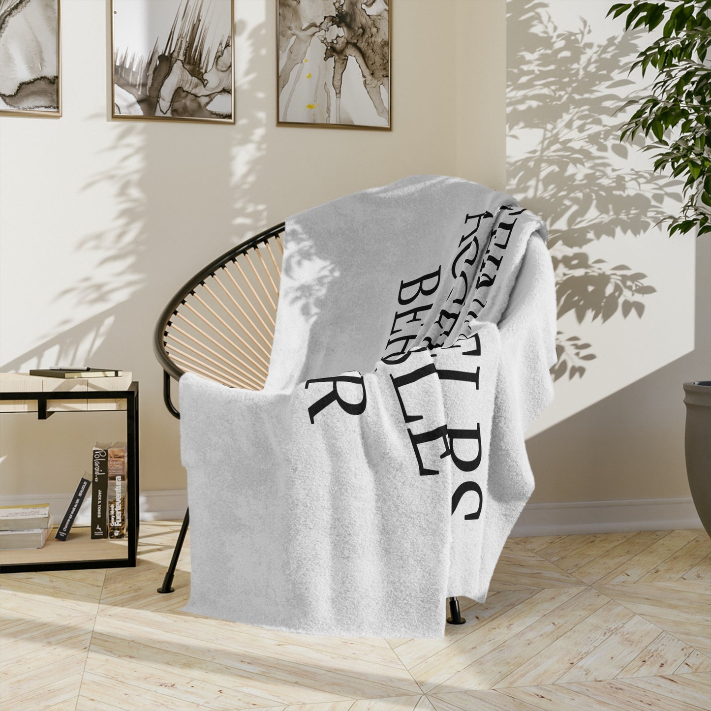 Socially Acceptable Velveteen Microfiber Blanket