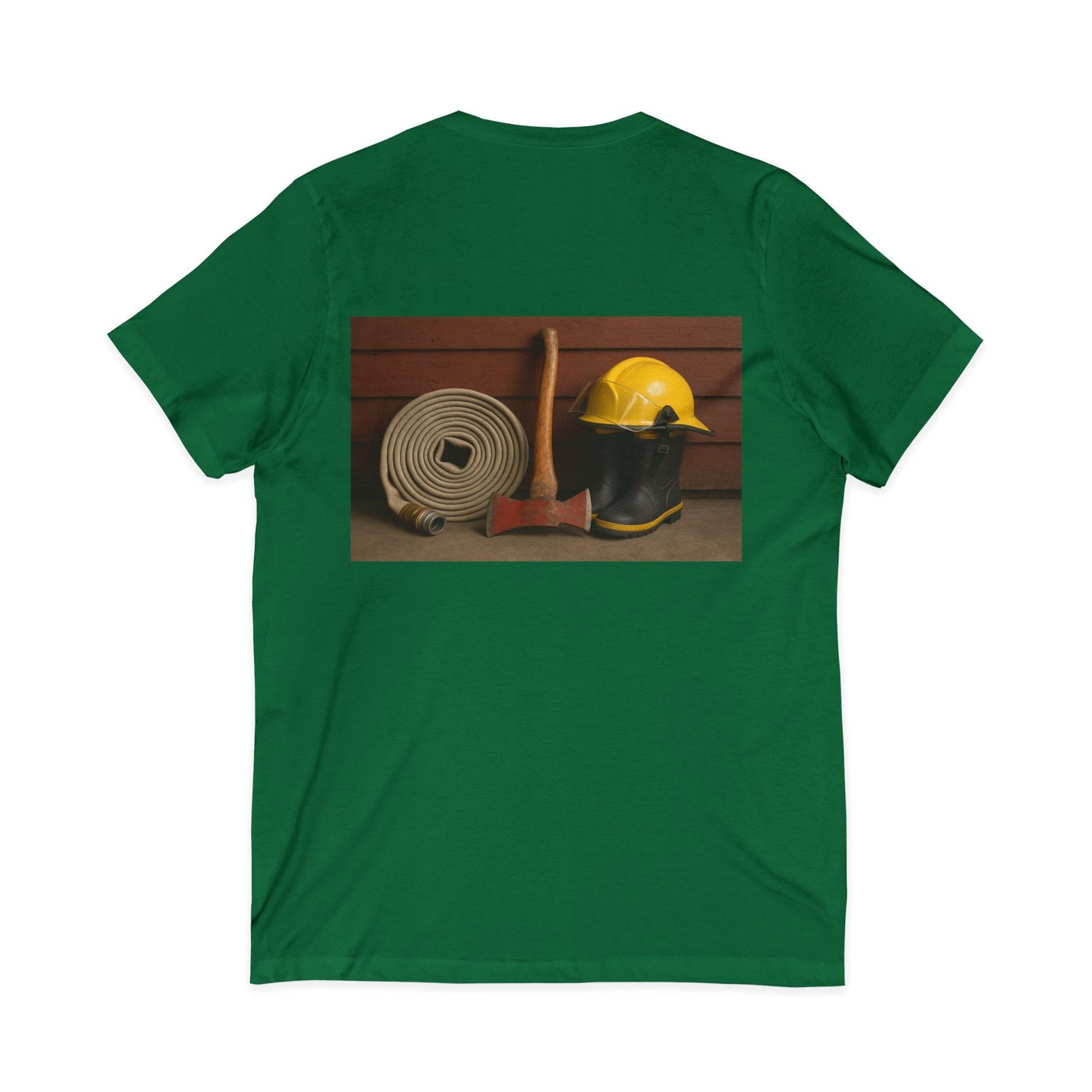 Fire/Rescue Appreciation Unisex Short Sleeve V-Neck Tee