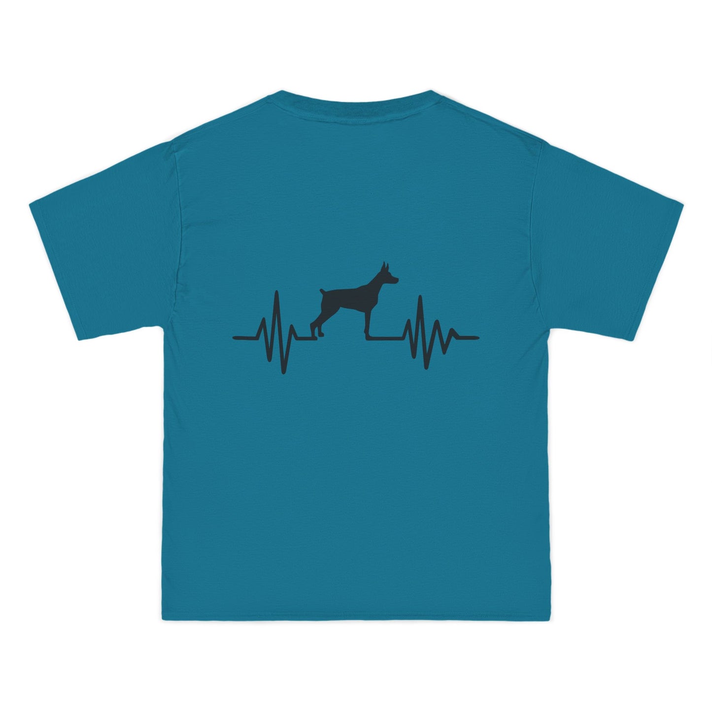 My Heart Beats For Dobermans Men's Short-Sleeve Crewneck Tee