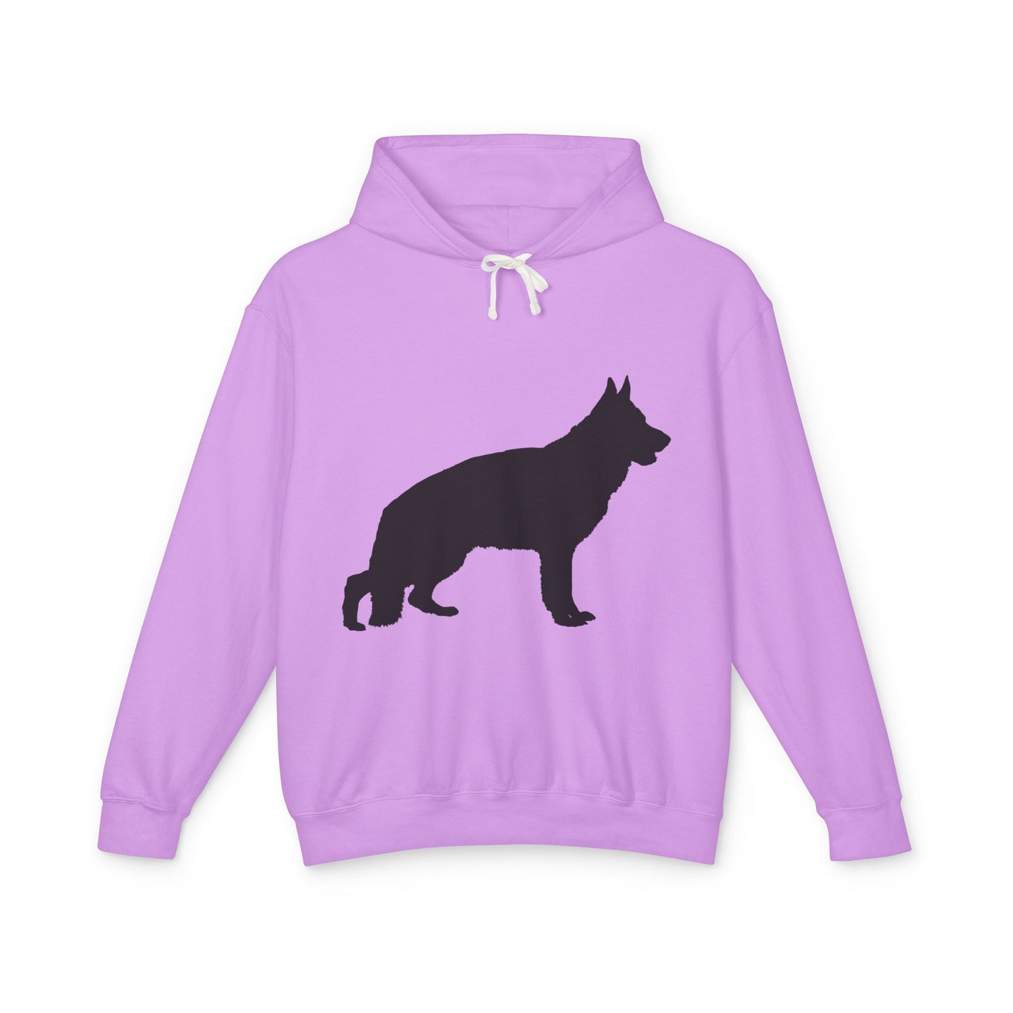 German Shepherd Silhouette Unisex Lightweight Hoodie
