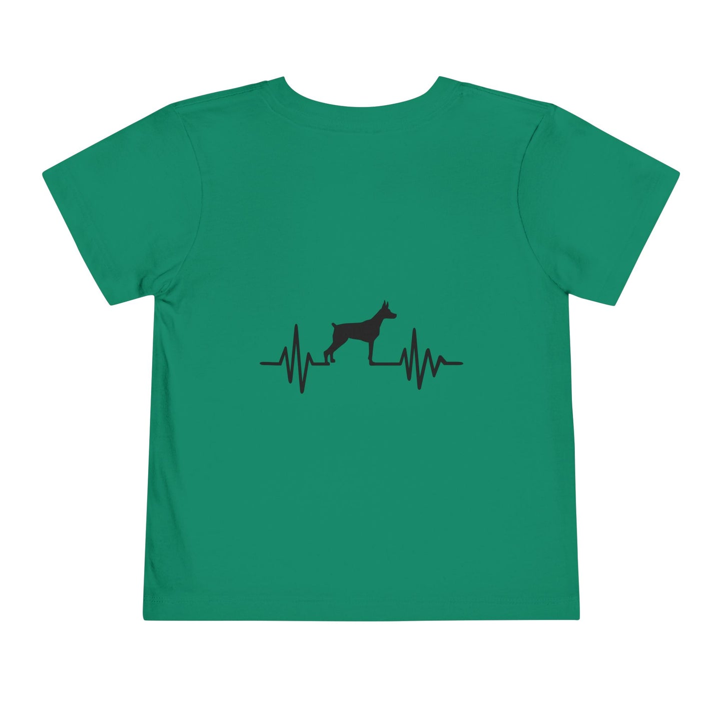 My Heart Beats For Dobermans Toddler Unisex Short Sleeve Crewneck Tee