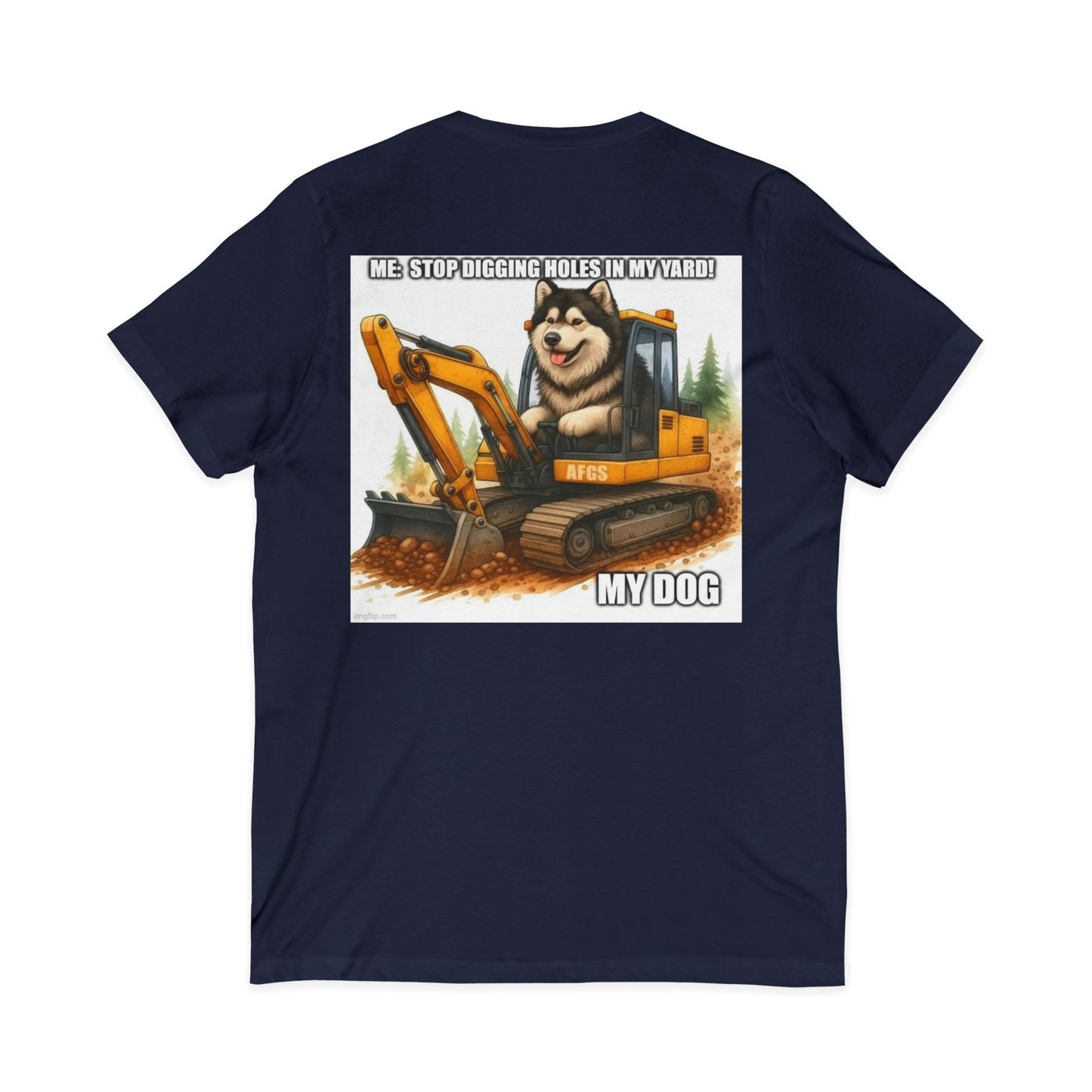 Digmaster Unisex Short Sleeve V-Neck Tee