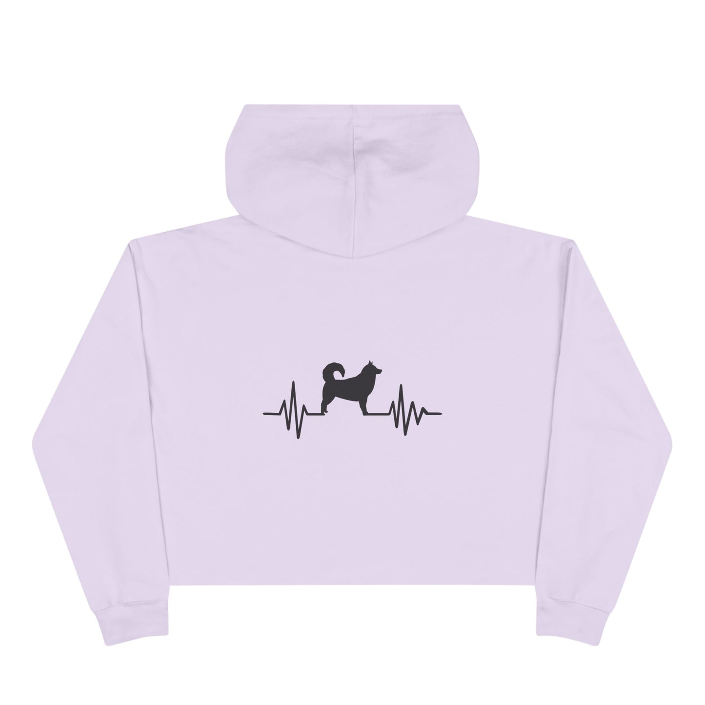 My Heart Beats For Malamutes Women's Crop Hoodie