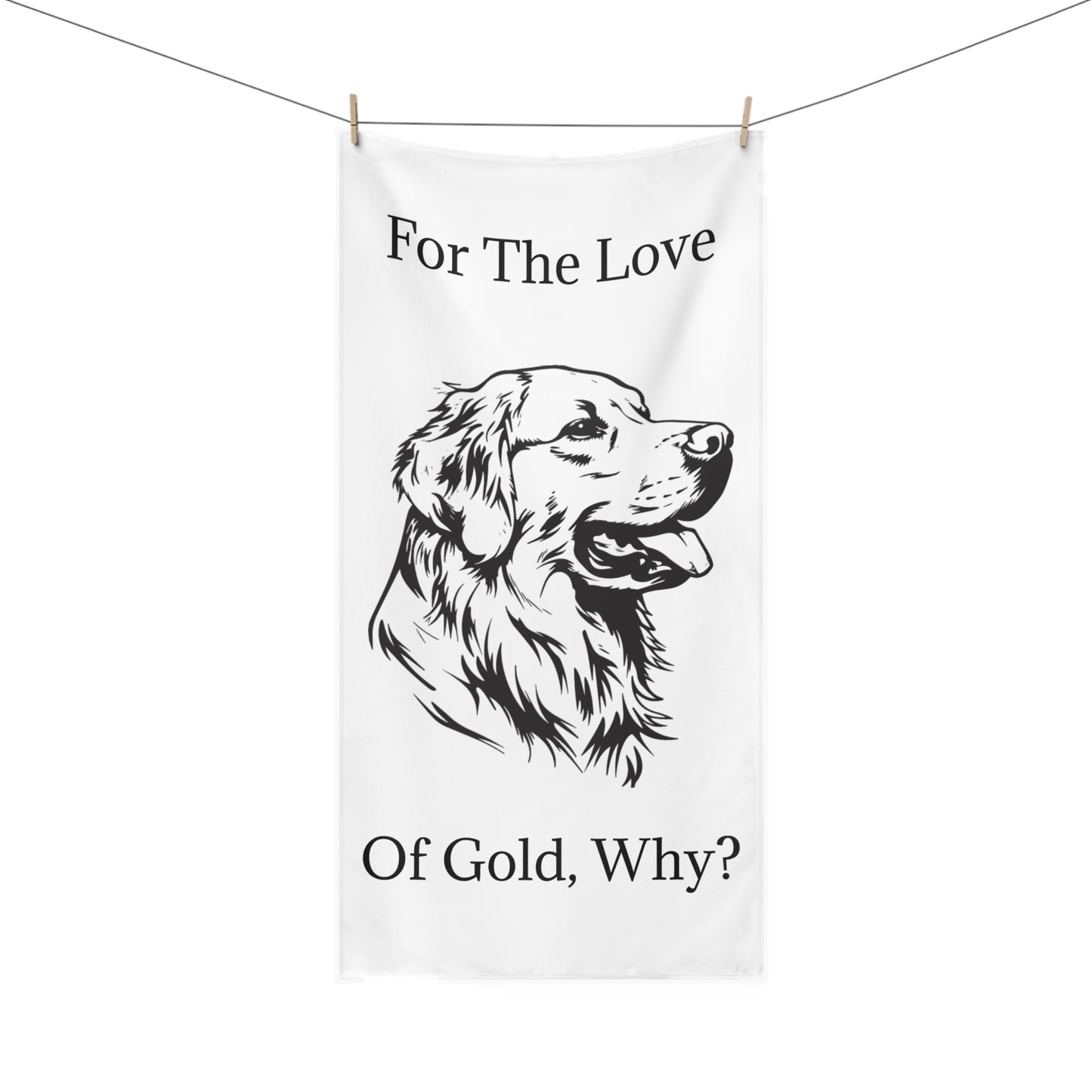 For The Love Of Gold Mink-Cotton Beach Towel