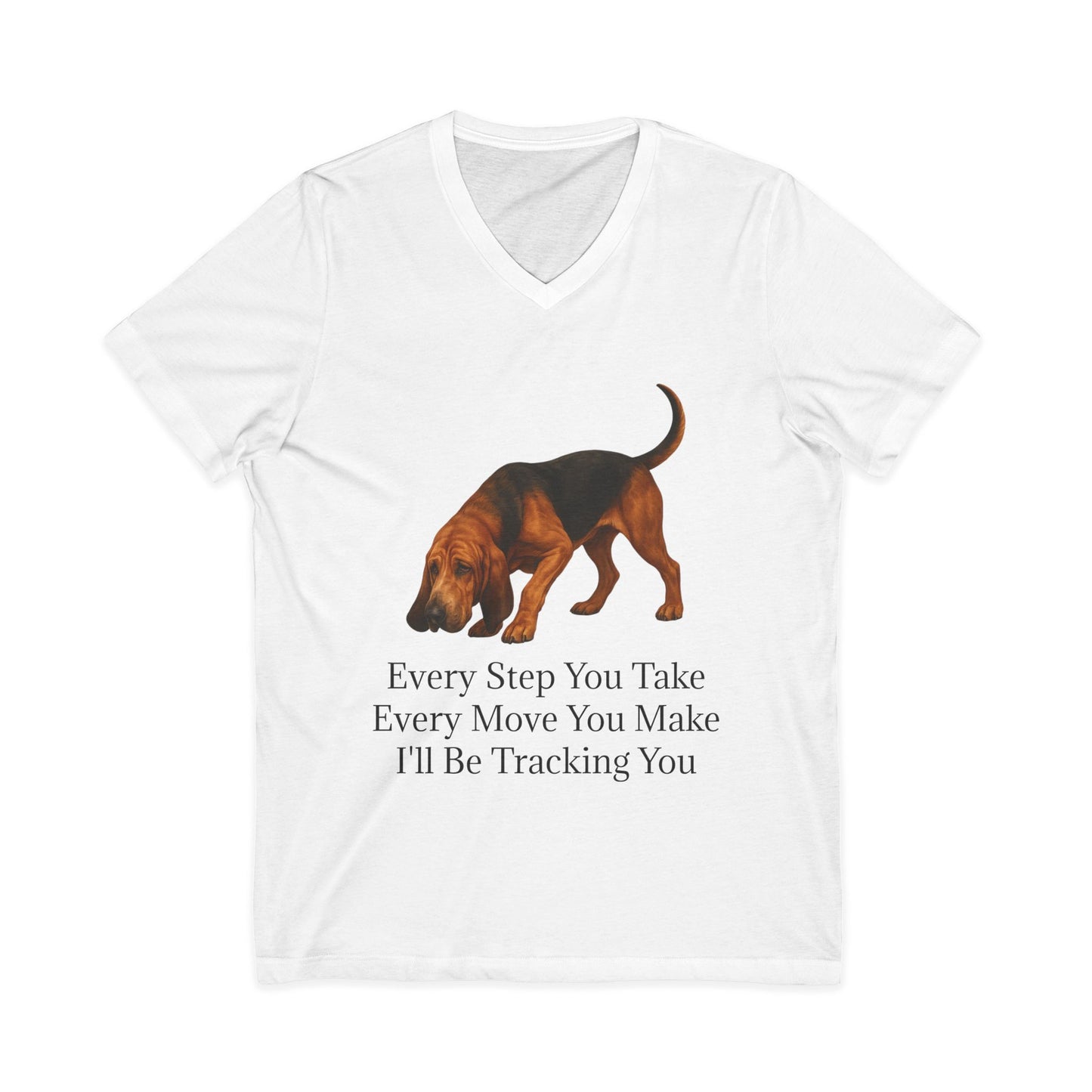 Tracking You Unisex Short Sleeve V-Neck Tee
