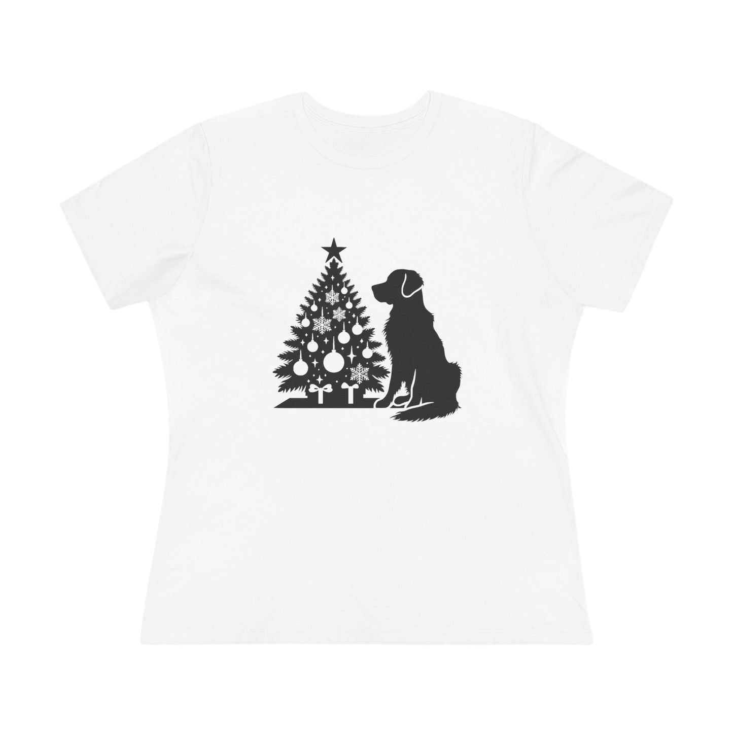Golden Christmas Tree Women's Short Sleeve Crewneck Tee