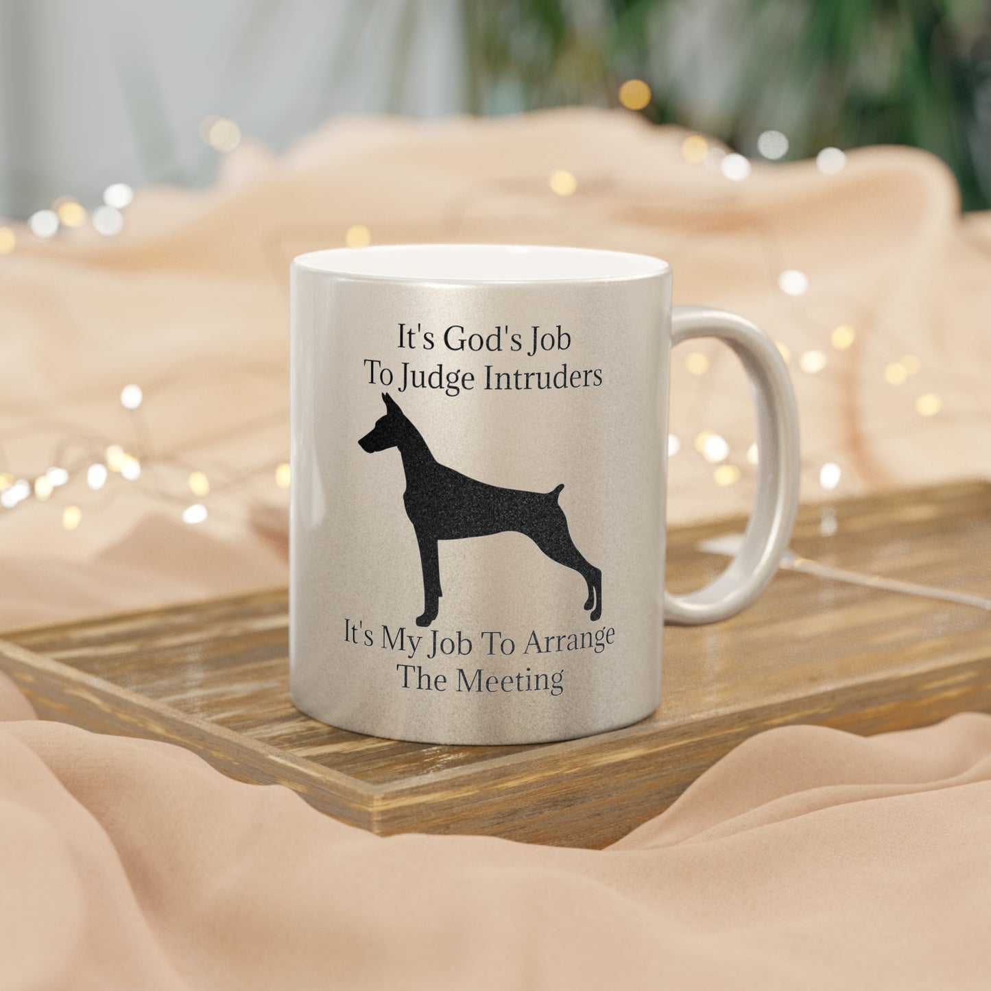 Arrange The Meeting Metallic Coffee Mug