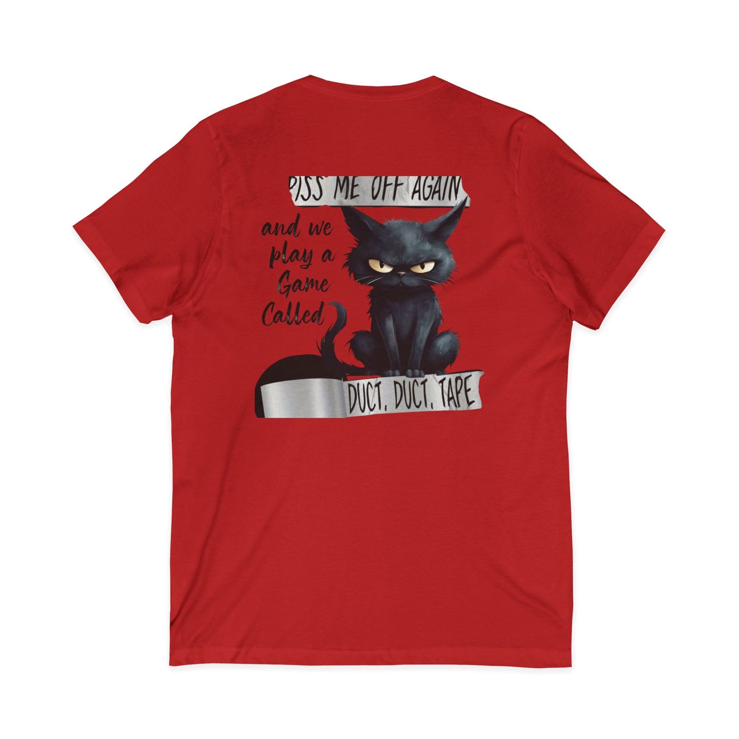 Duct, Duct, Tape Unisex Short Sleeve V-Neck Tee