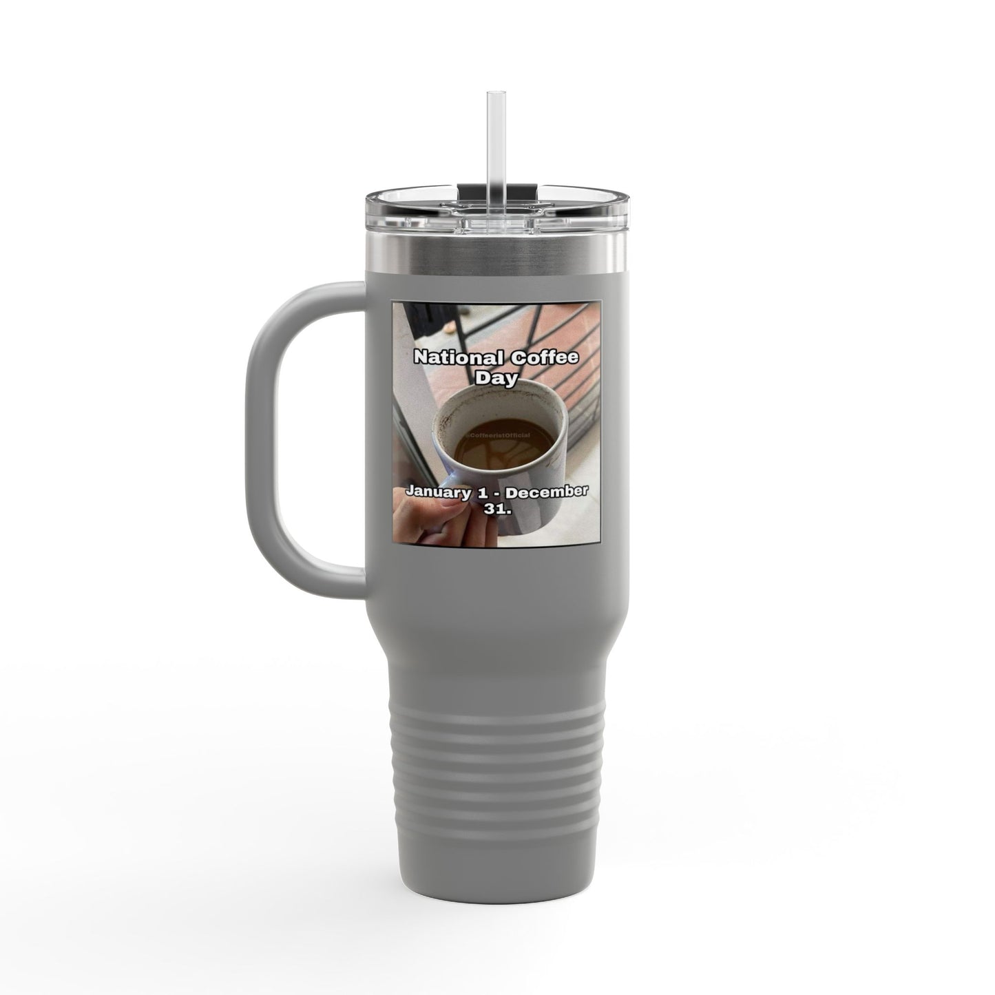 National Coffee Day Insulated Travel Mug