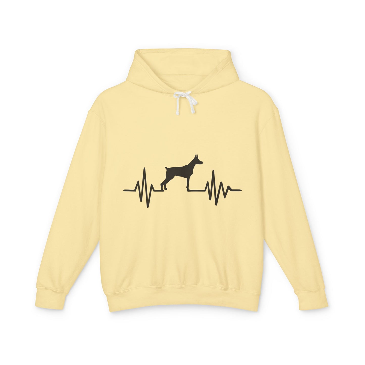 My Heart Beats For Dobermans Unisex Lightweight Hoodie