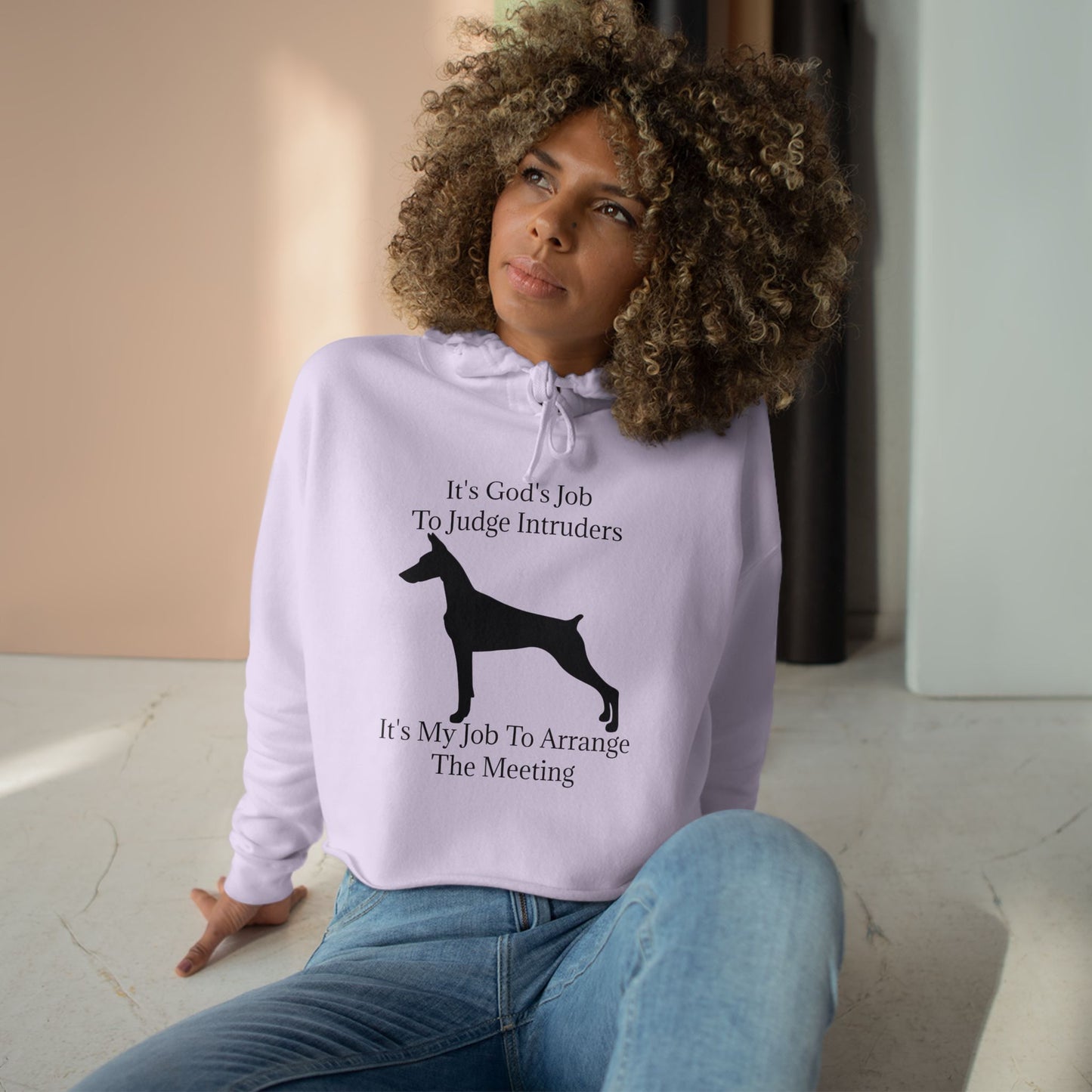 Arrange The Meeting Women's Crop Hoodie