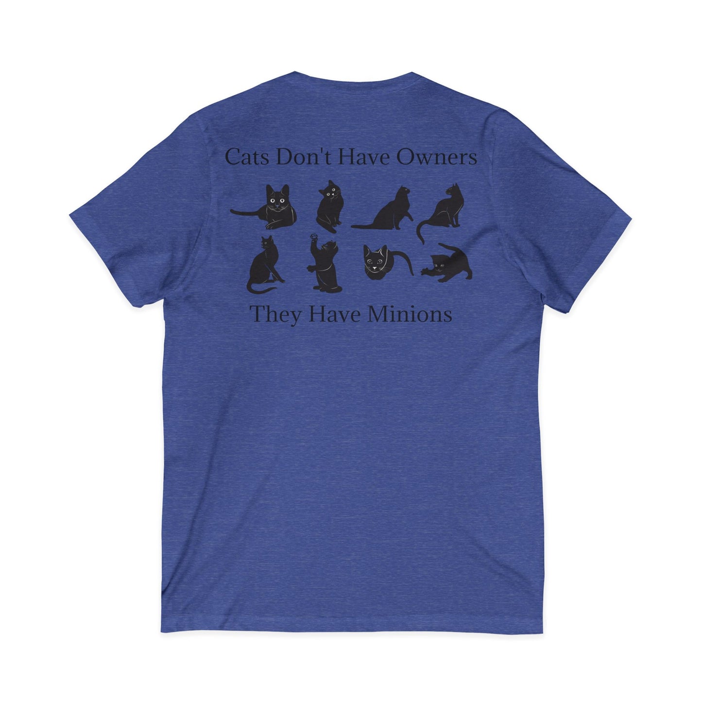 Cat Minions Unisex Short Sleeve V-Neck Tee