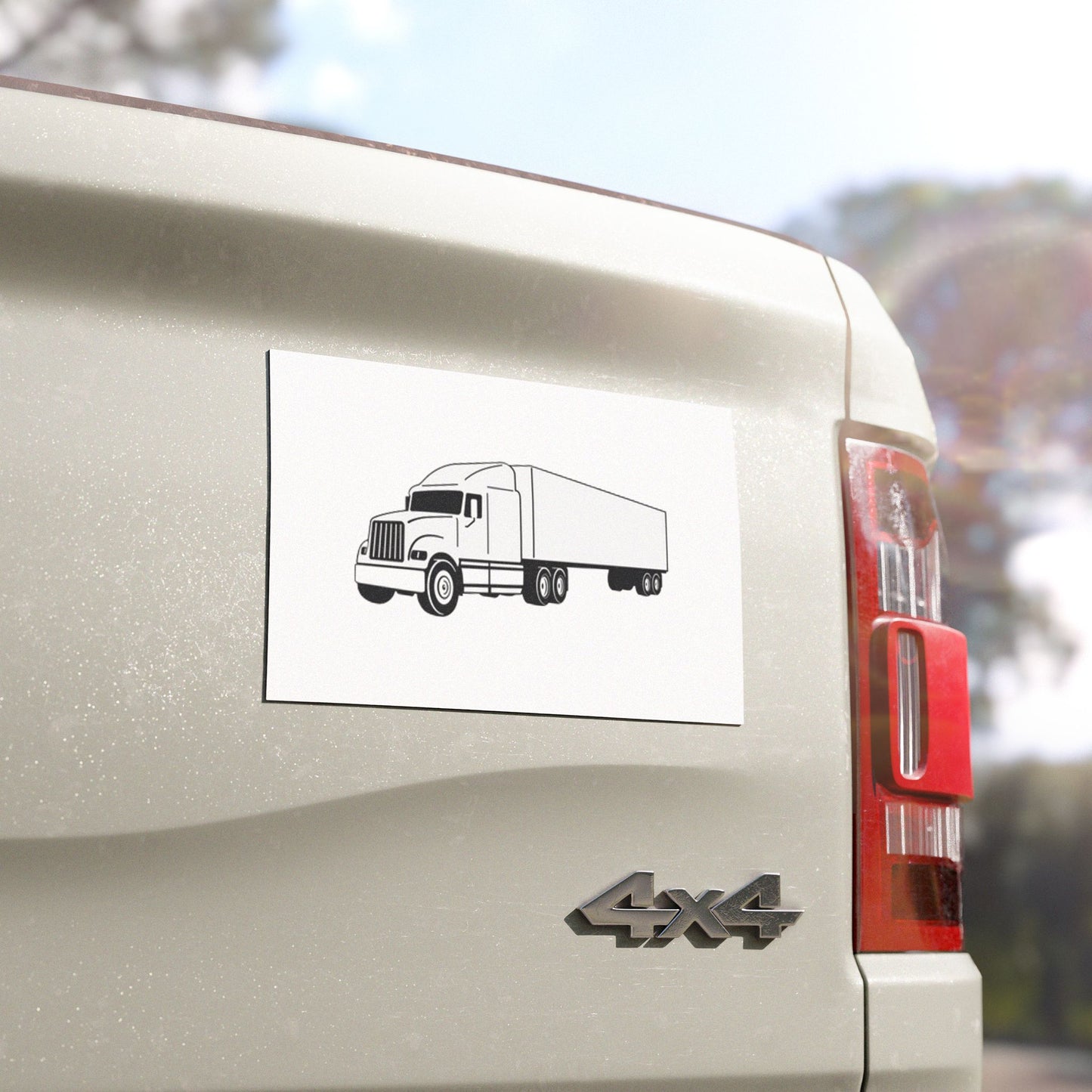 Semi Truck Indoor/Outdoor Magnet
