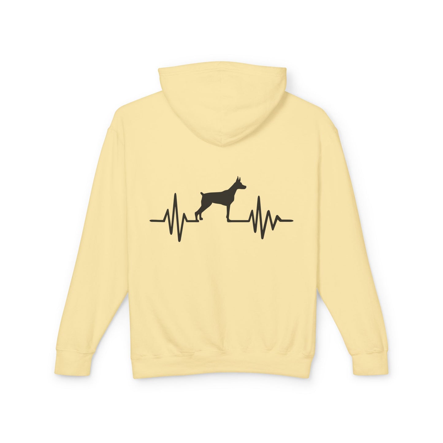 My Heart Beats For Dobermans Unisex Lightweight Hoodie