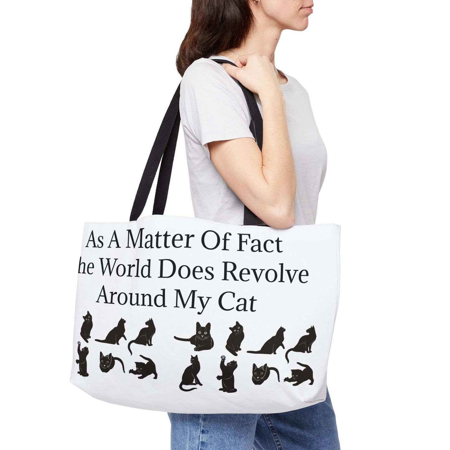 Matter Of Fact Cat Weekender Tote Bag