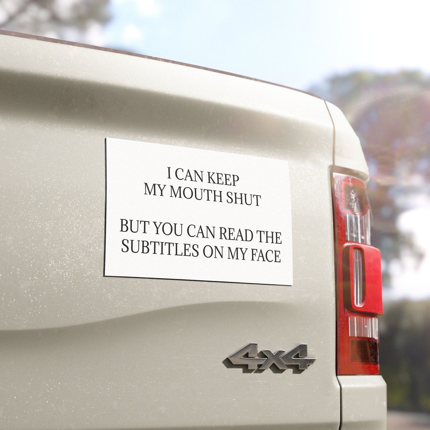 Subtitles Indoor/Outdoor Magnet