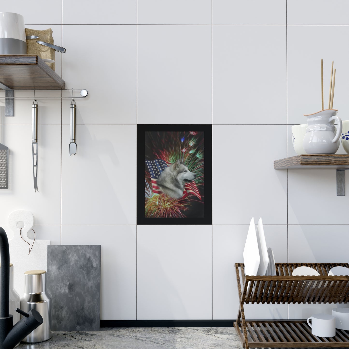 American Malamute Ceramic Photo Tile