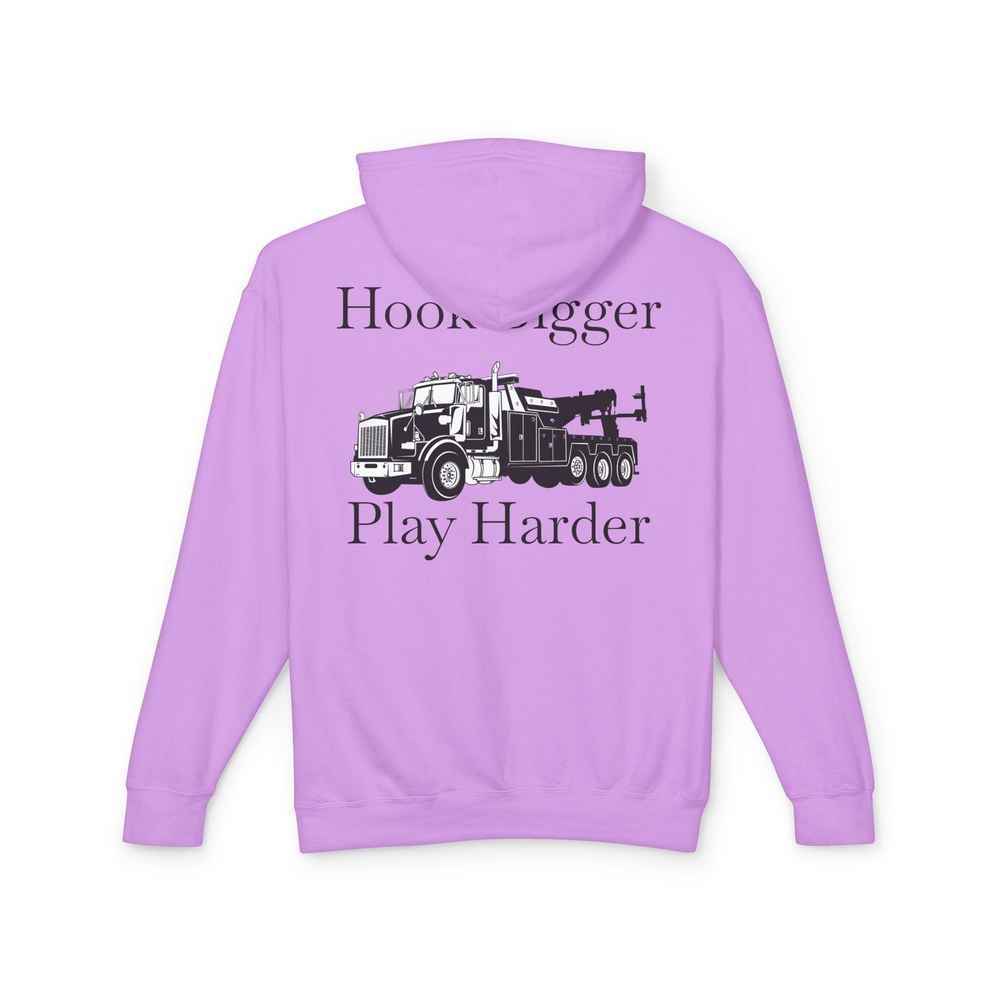 Hook Bigger Heavy Tow Truck Unisex Lightweight Hoodie