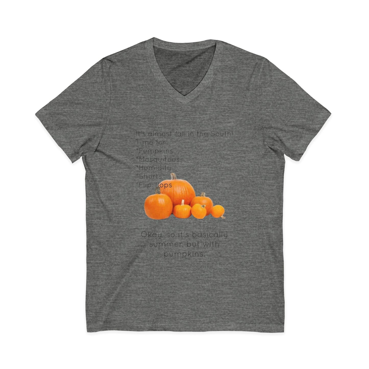 Fall In The South Unisex Short Sleeve V-Neck Tee