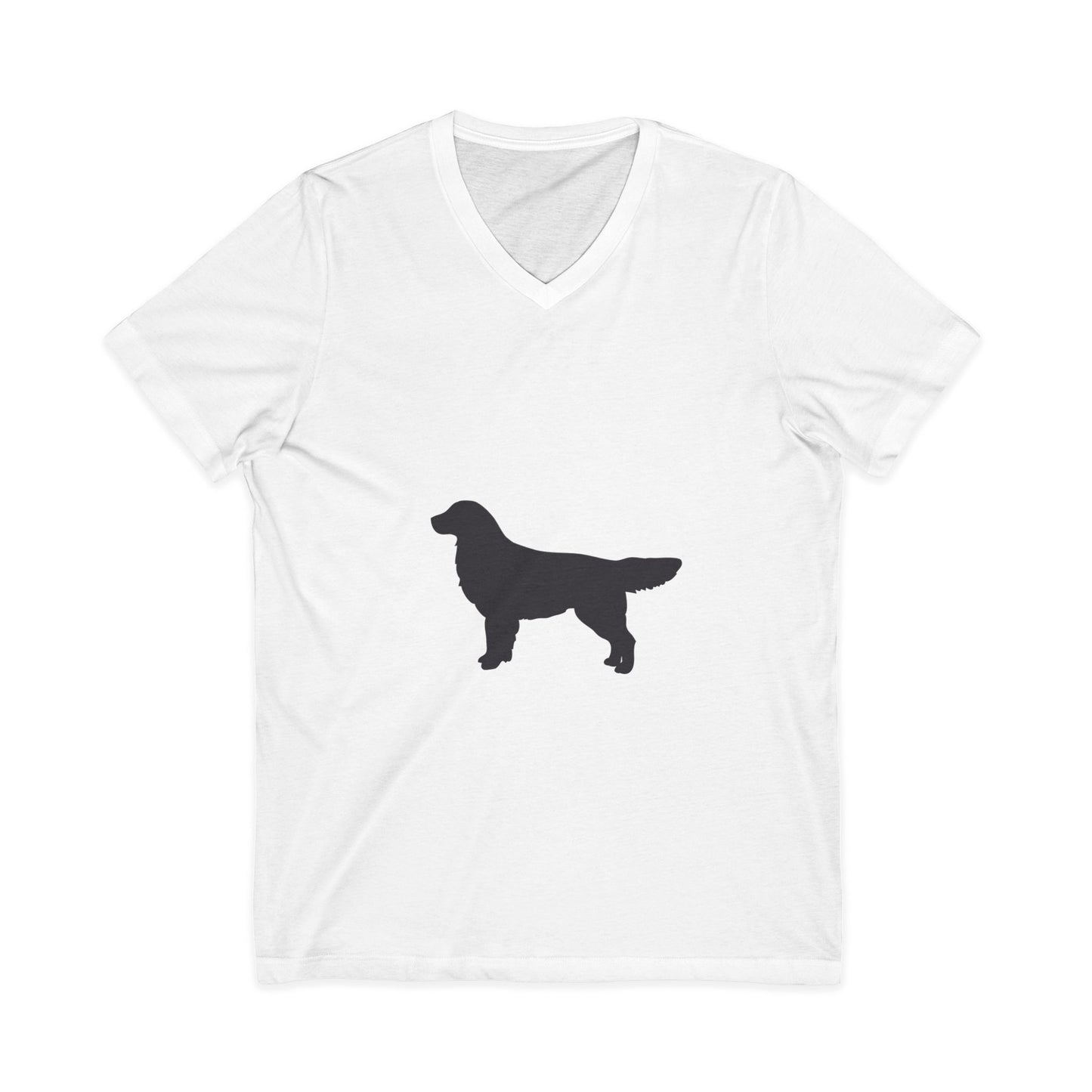 Golden Silhouette Unisex Short Sleeve V-Neck Tee