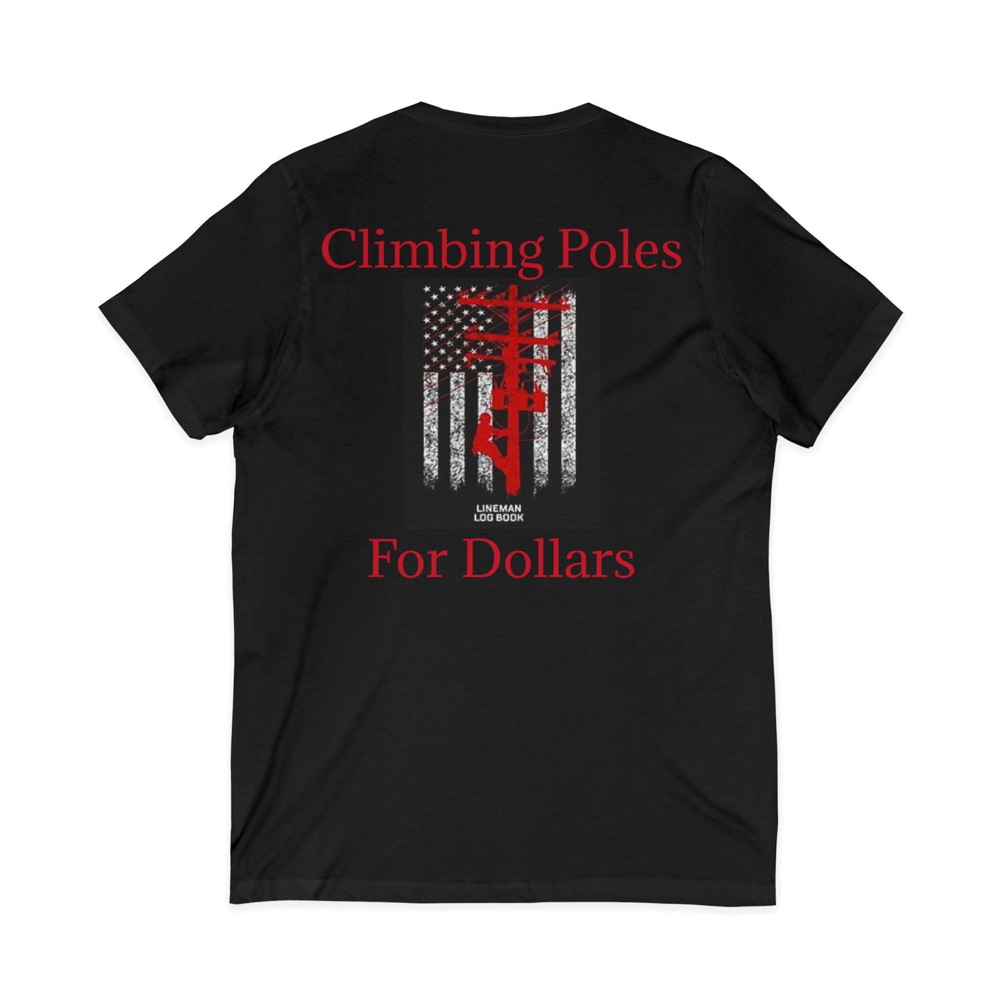 Climbing Poles Unisex Short Sleeve V-Neck Tee