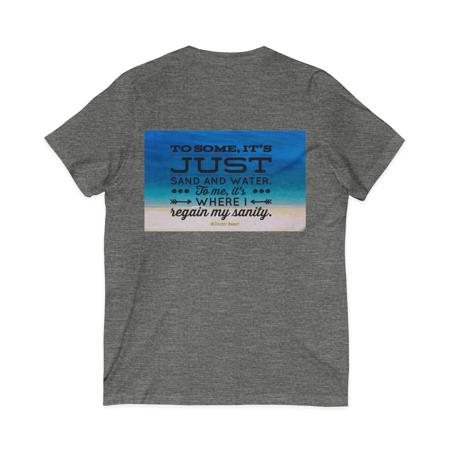 Dr. Beach Unisex Short Sleeve V-Neck Tee