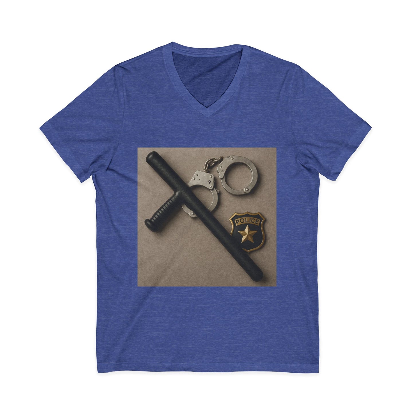 Law Enforcement Appreciation Unisex Short Sleeve V-Neck Tee
