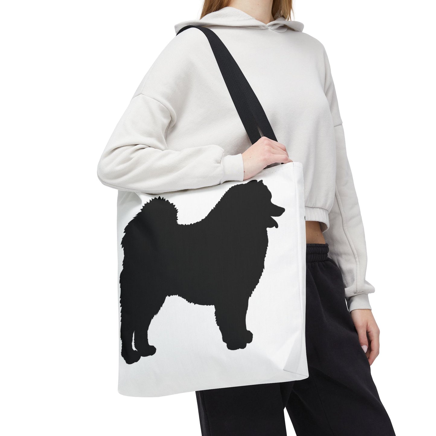 Samoyed Silhouette Tote Bag