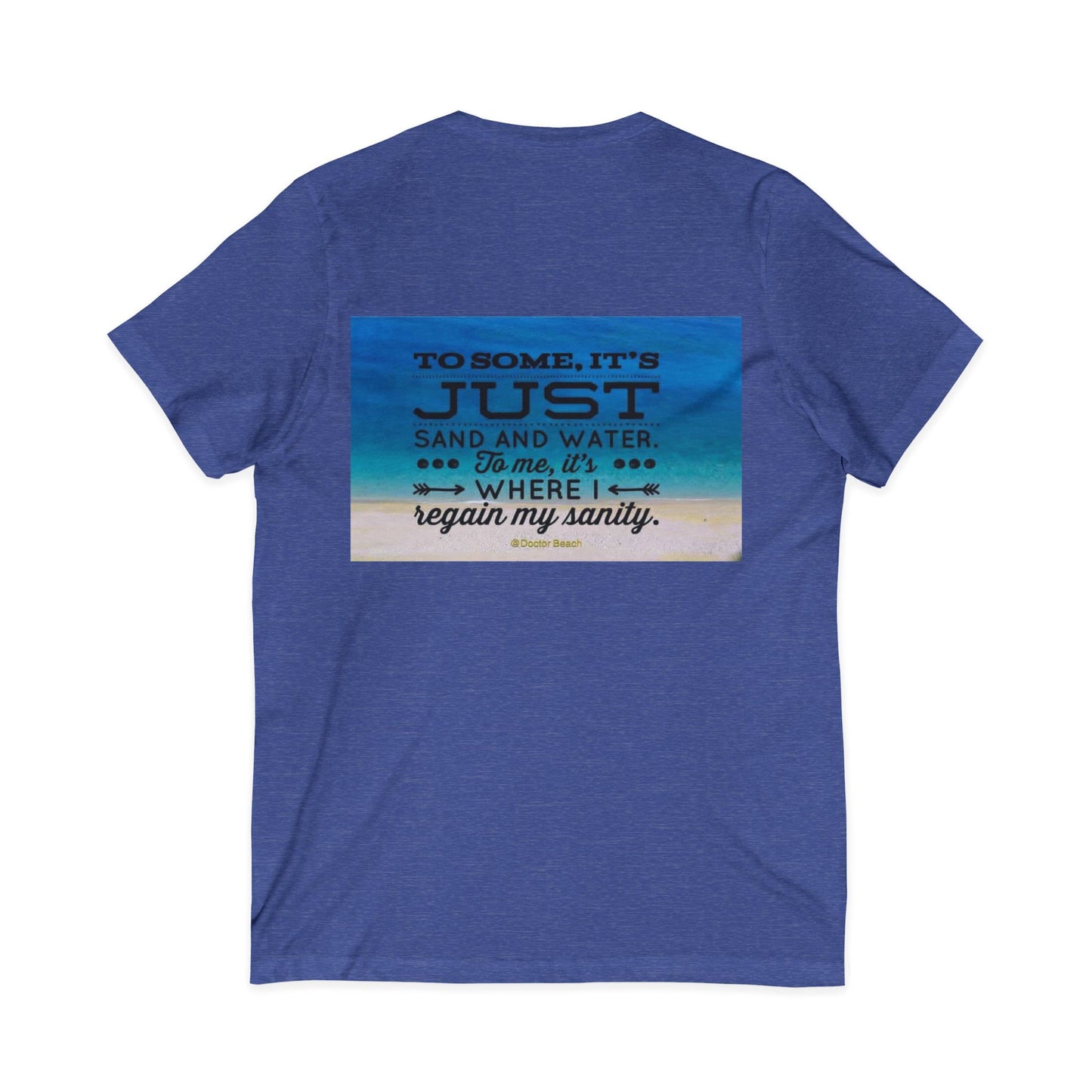 Dr. Beach Unisex Short Sleeve V-Neck Tee