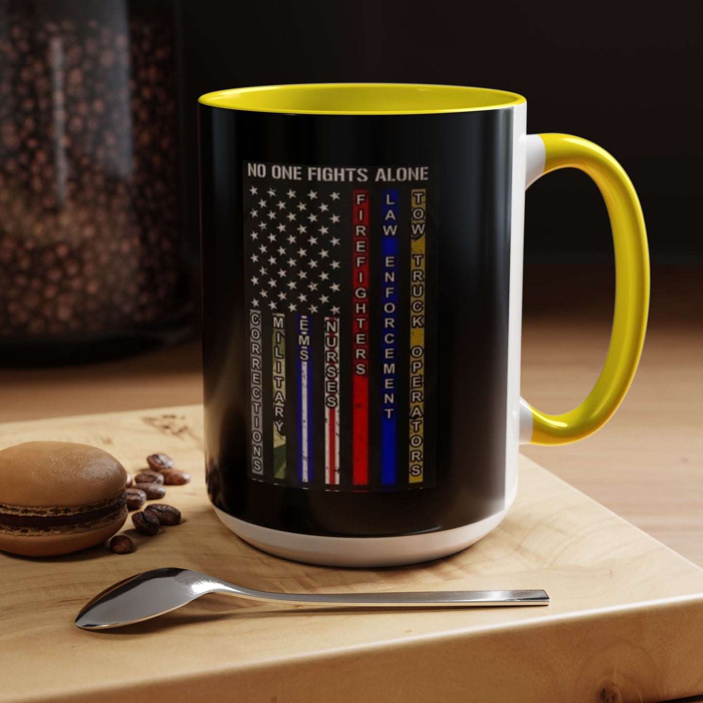 No One Fights Alone 2-Tone Coffee Mug
