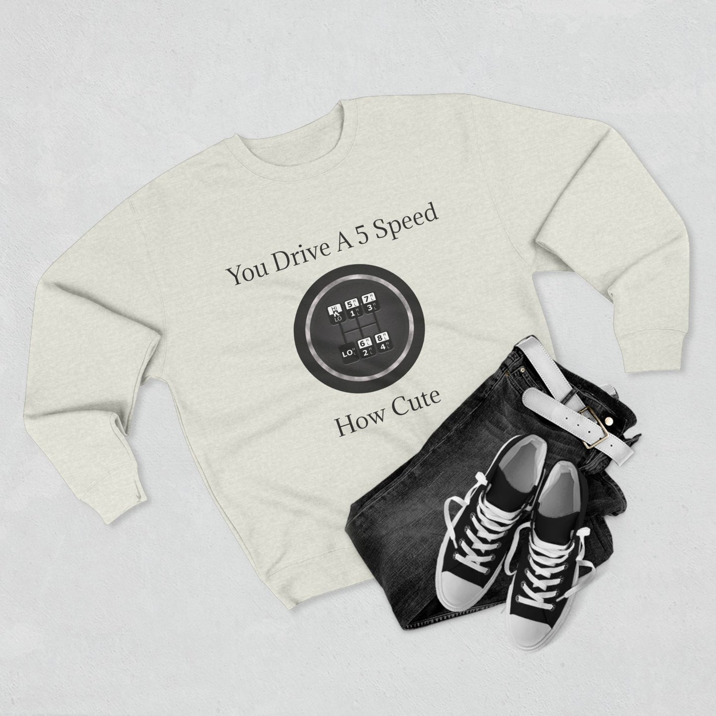 5 Speed How Cute Unisex Crewneck Sweatshirt