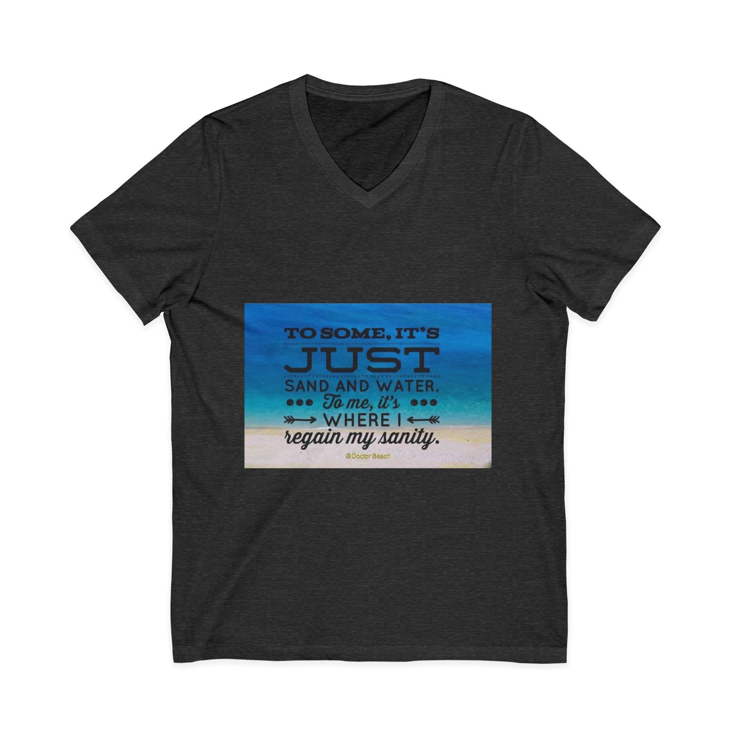 Dr. Beach Unisex Short Sleeve V-Neck Tee