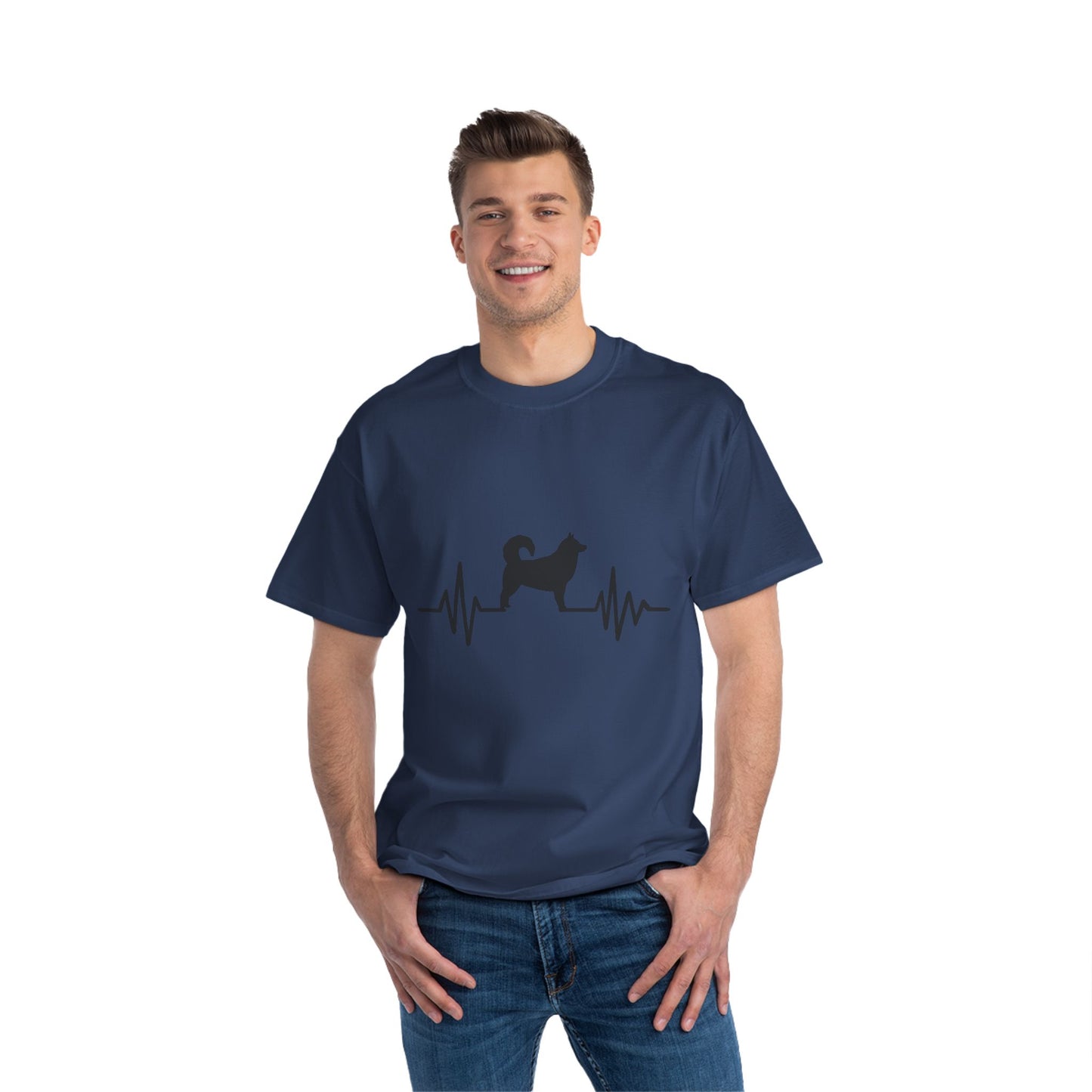 My Heart Beats For Malamutes Men's Short-Sleeve Crewneck Tee