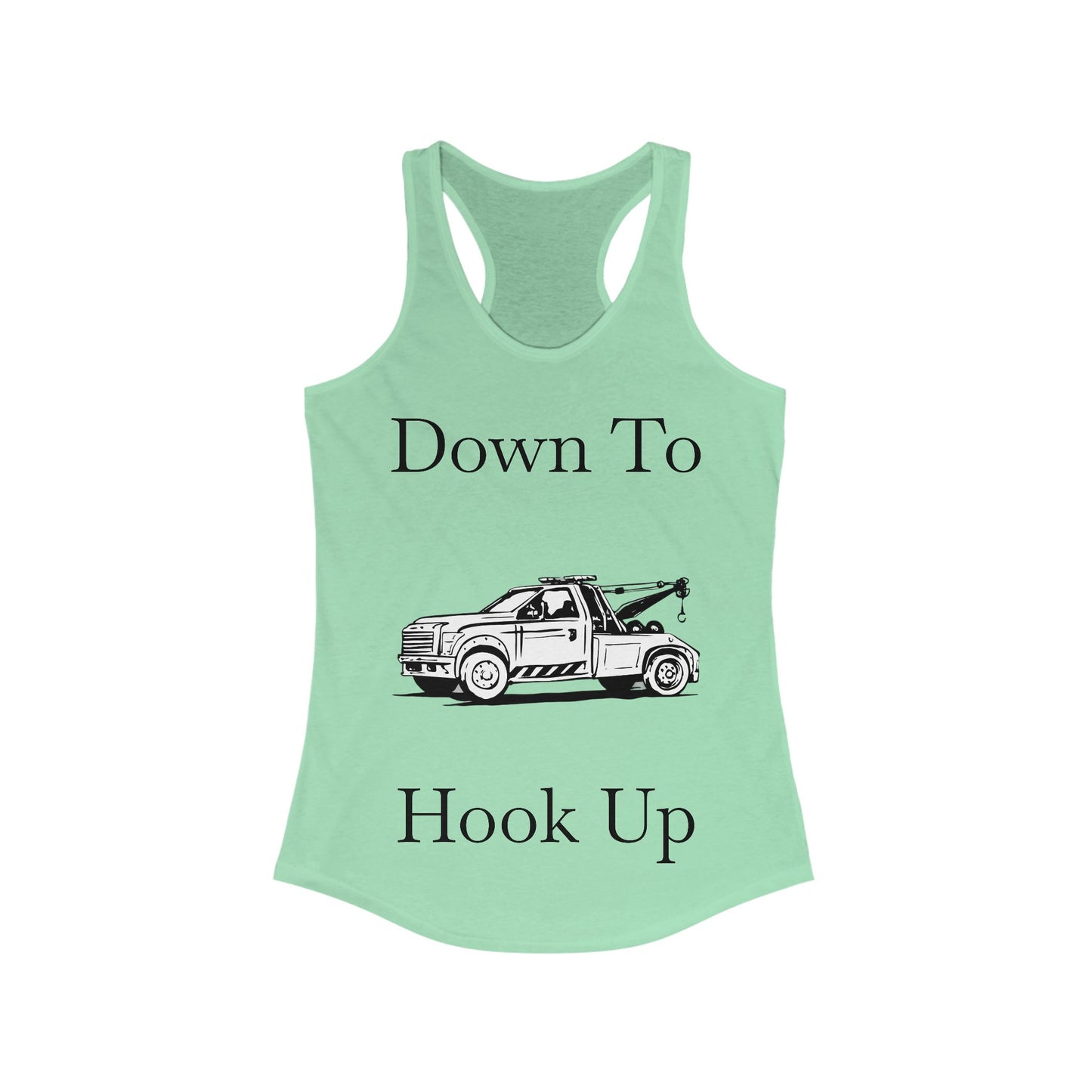 Down To Hook Up Women's Racerback Tank