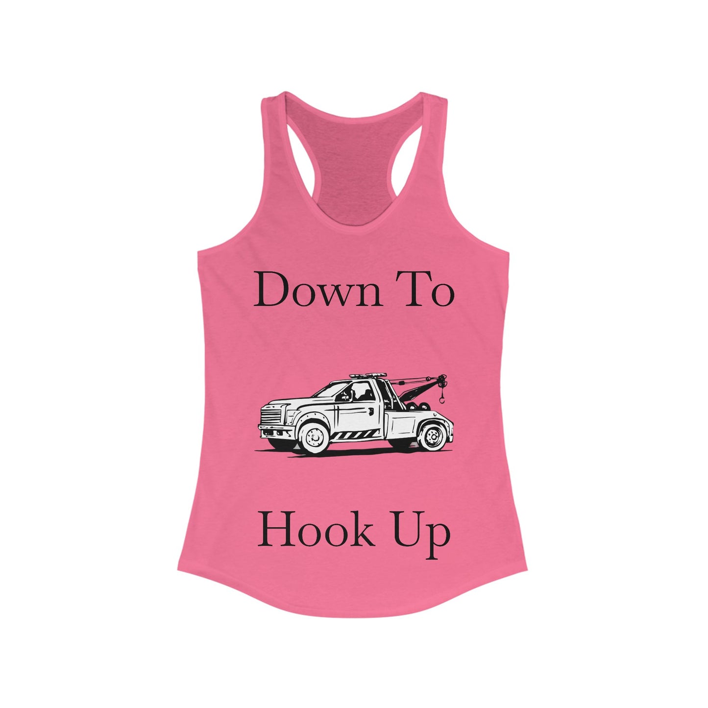 Down To Hook Up Women's Racerback Tank