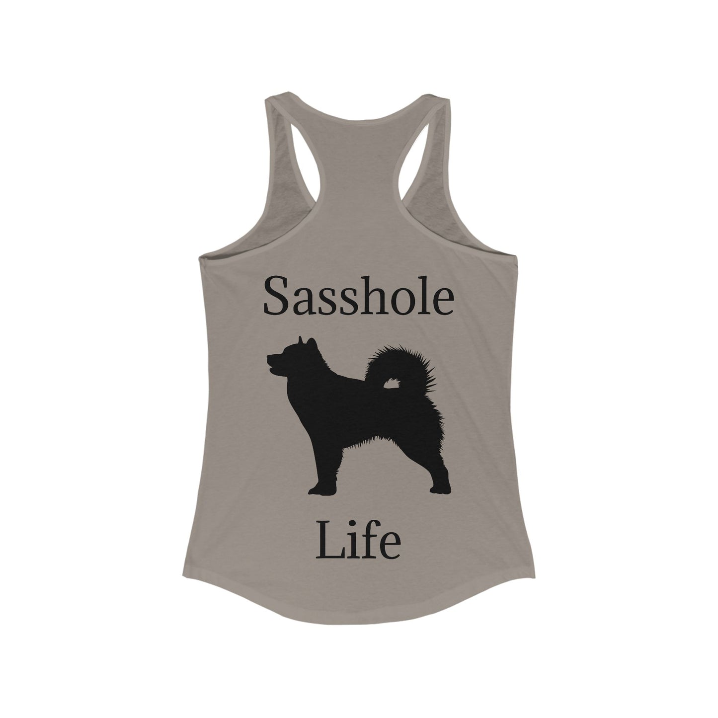 Sasshole Life Women's Racerback Tank