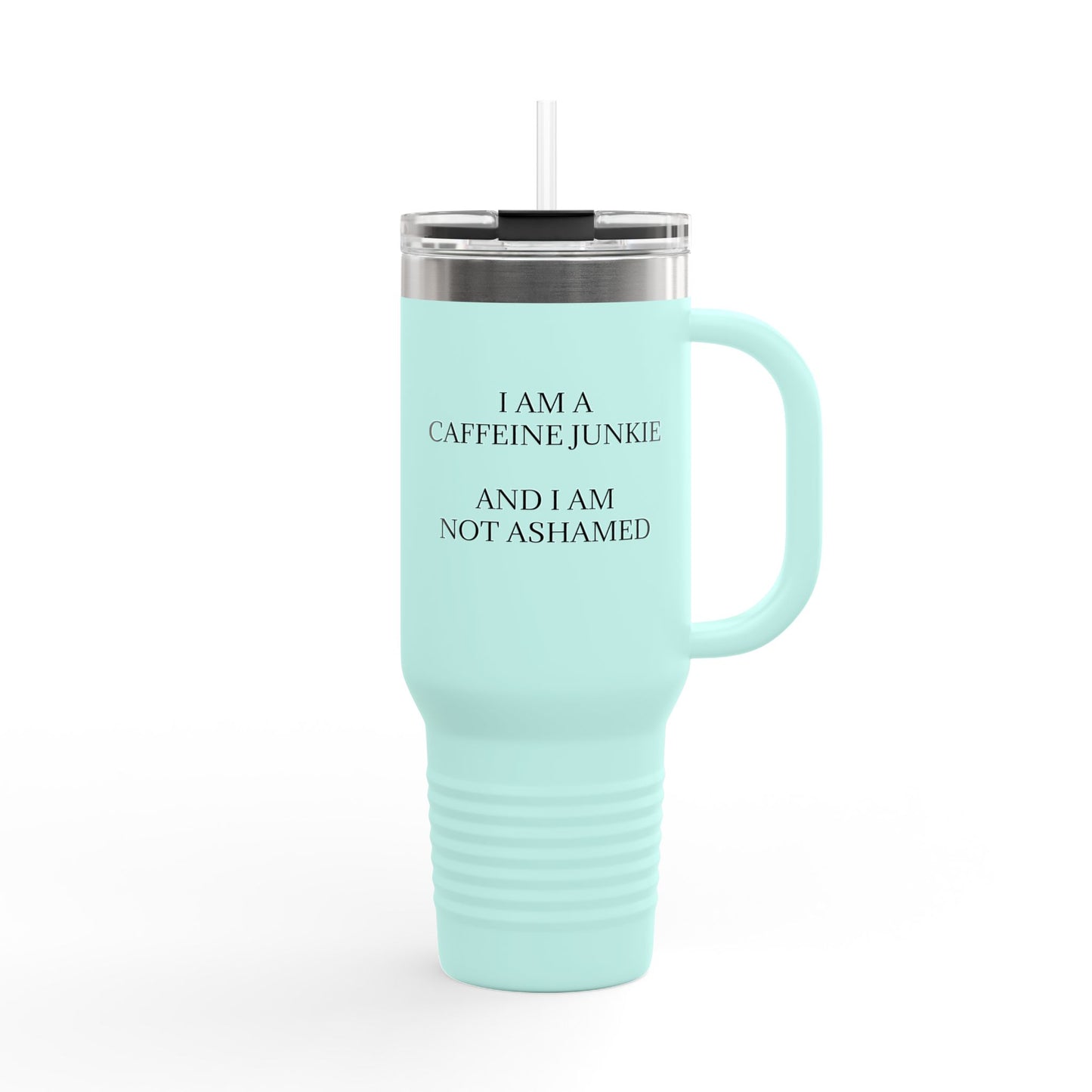 Caffeine Junkie Insulated Travel Mug