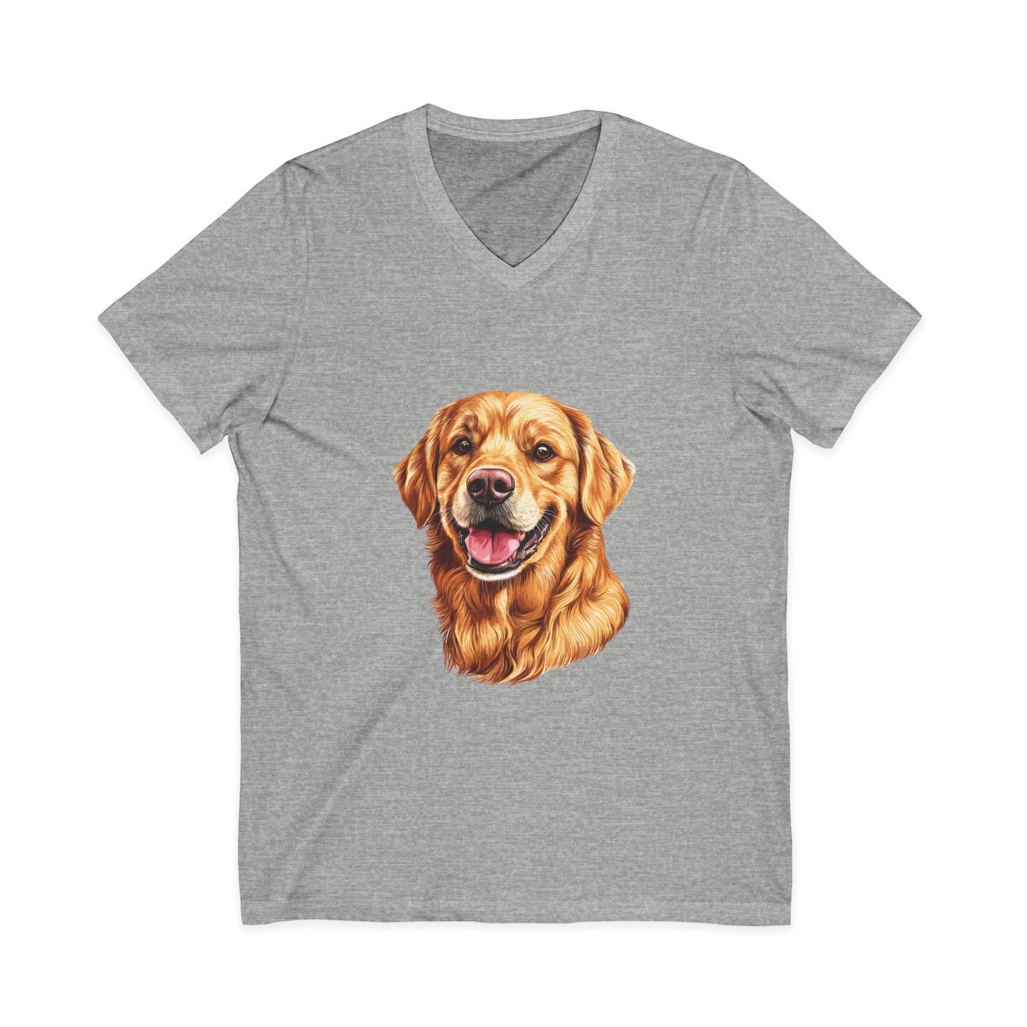 Golden Head Unisex Short Sleeve V-Neck Tee