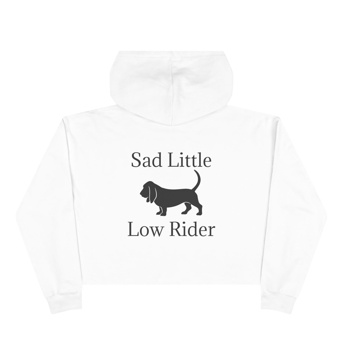 Sad Little Low Rider Women's Crop Hoodie