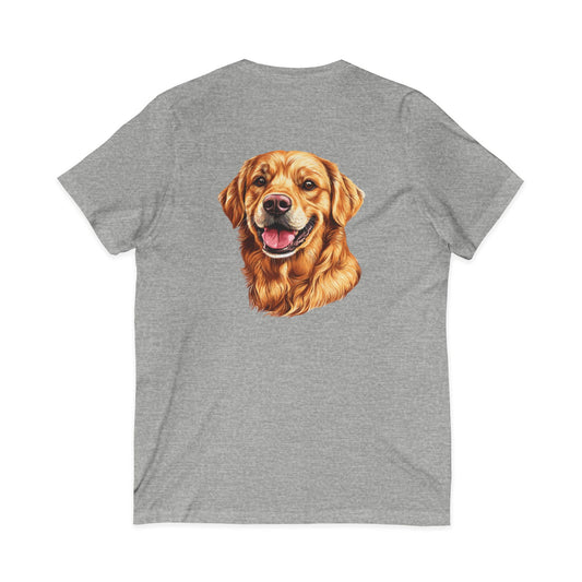 Golden Head Unisex Short Sleeve V-Neck Tee