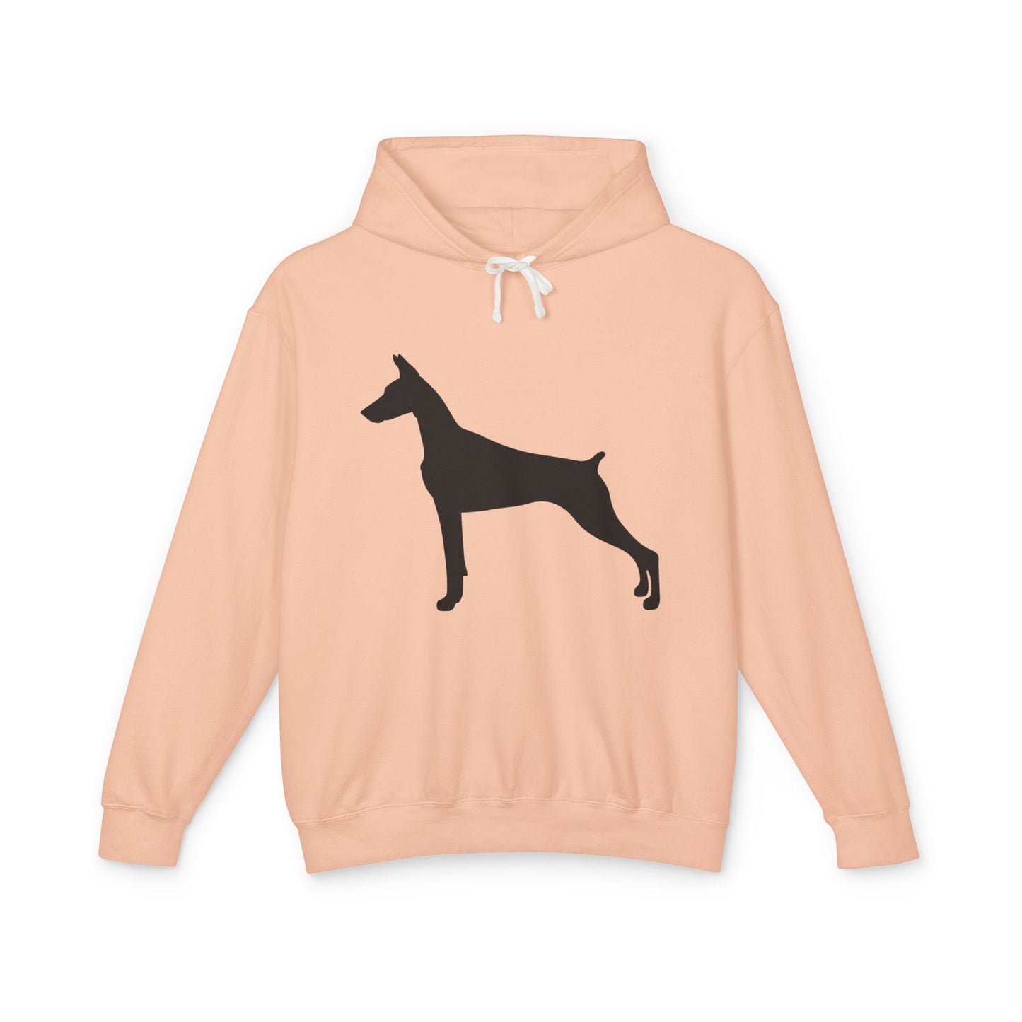 Doberman Silhouette Unisex Lightweight Hoodie