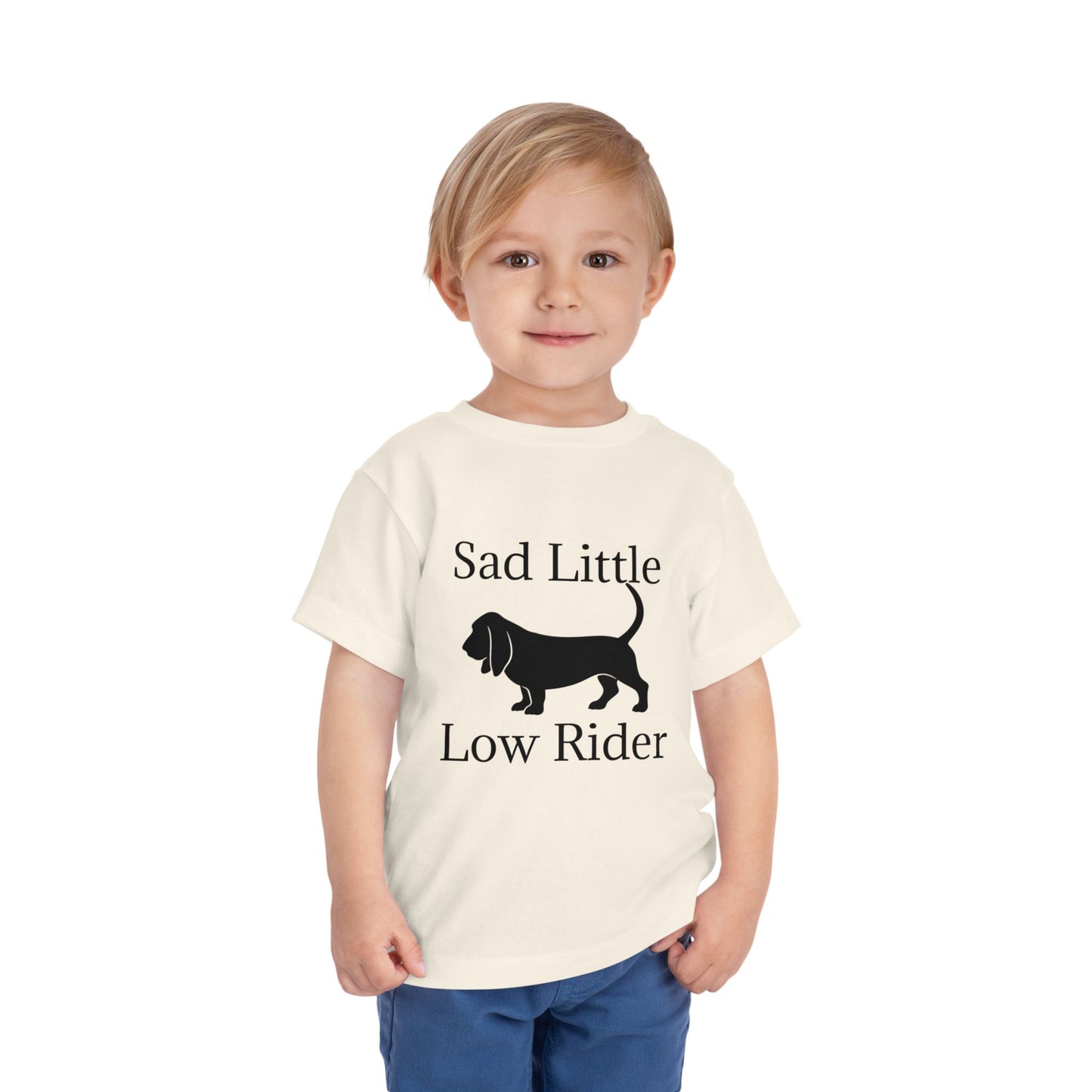 Sad Little Low Rider Toddler Unisex Short Sleeve Crewneck Tee