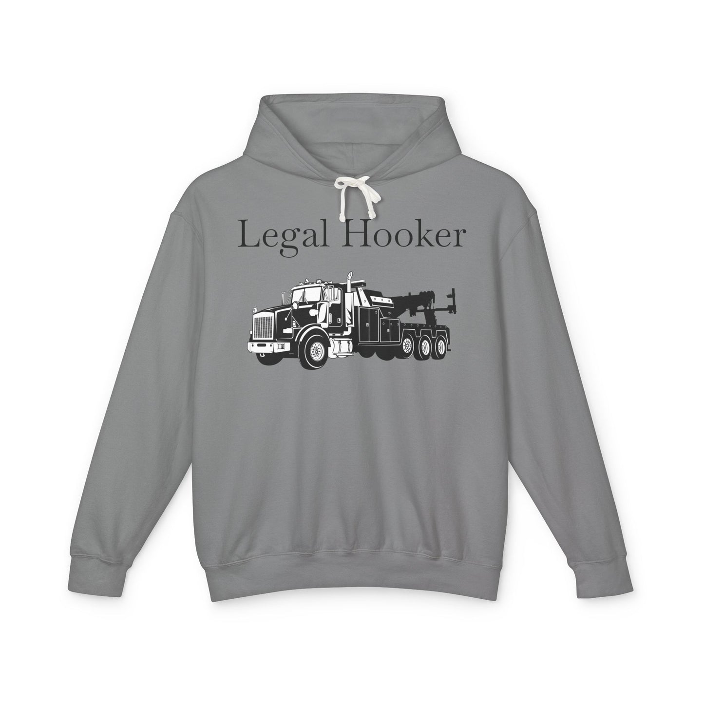 Legal H**ker Heavy Tow Truck Unisex Lightweight Hoodie