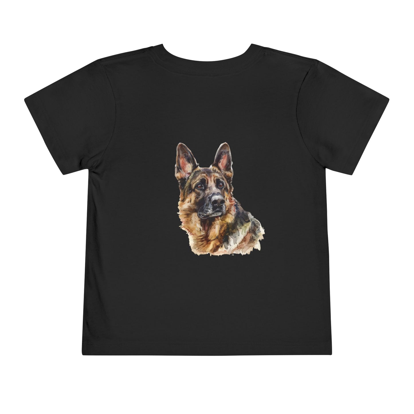 German Shepherd Head Toddler Unisex Short Sleeve Crewneck Tee