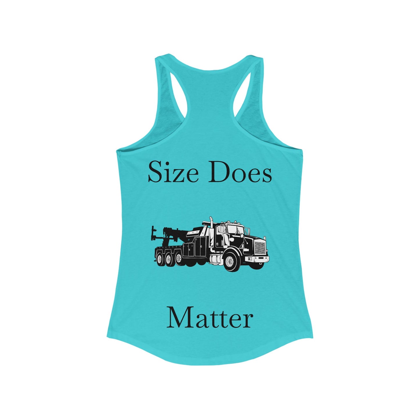 Size Does Matter Women's Racerback Tank