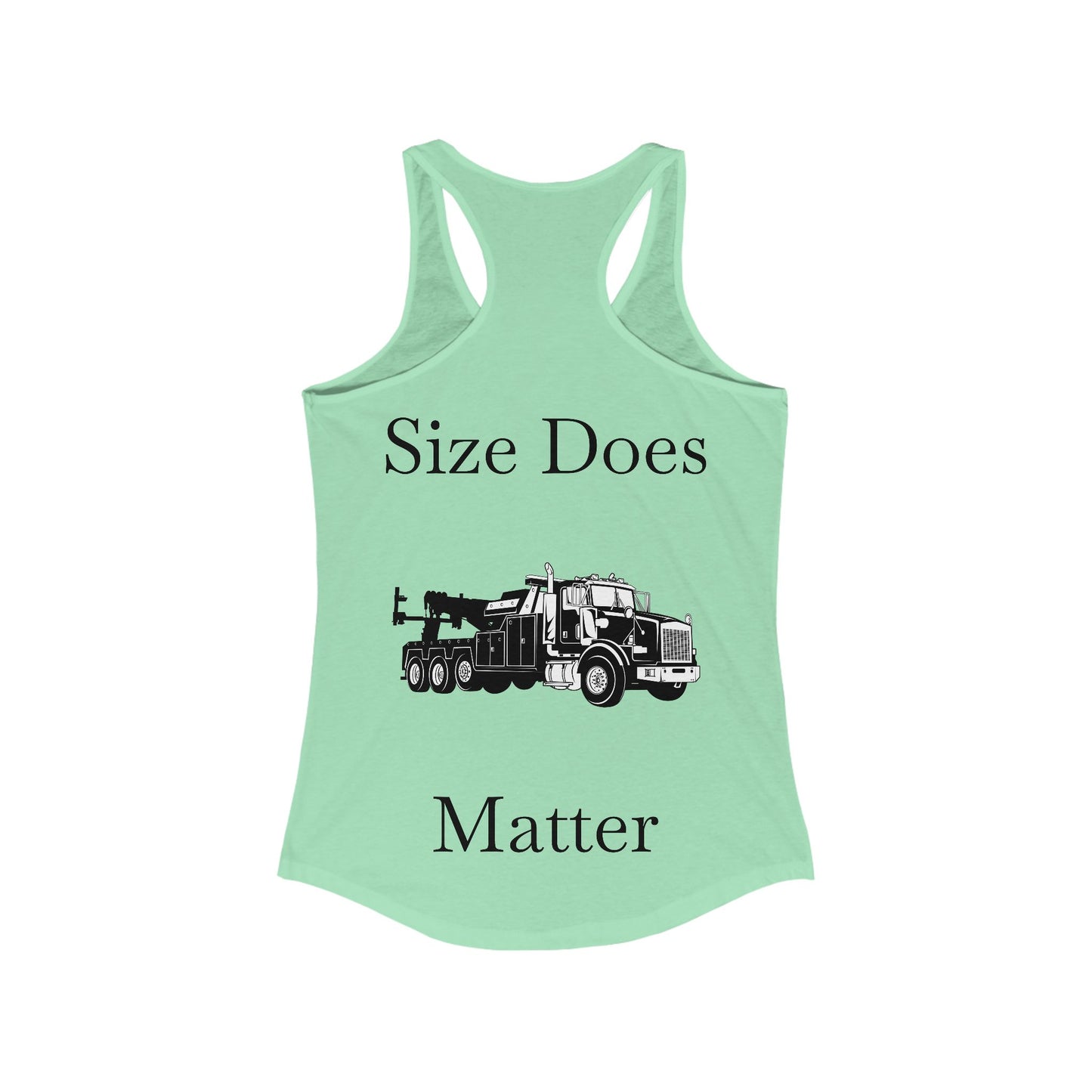 Size Does Matter Women's Racerback Tank